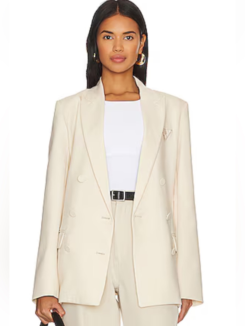 Bardot Oversized Double Breathed Style Classic Peaked Lapels Size M